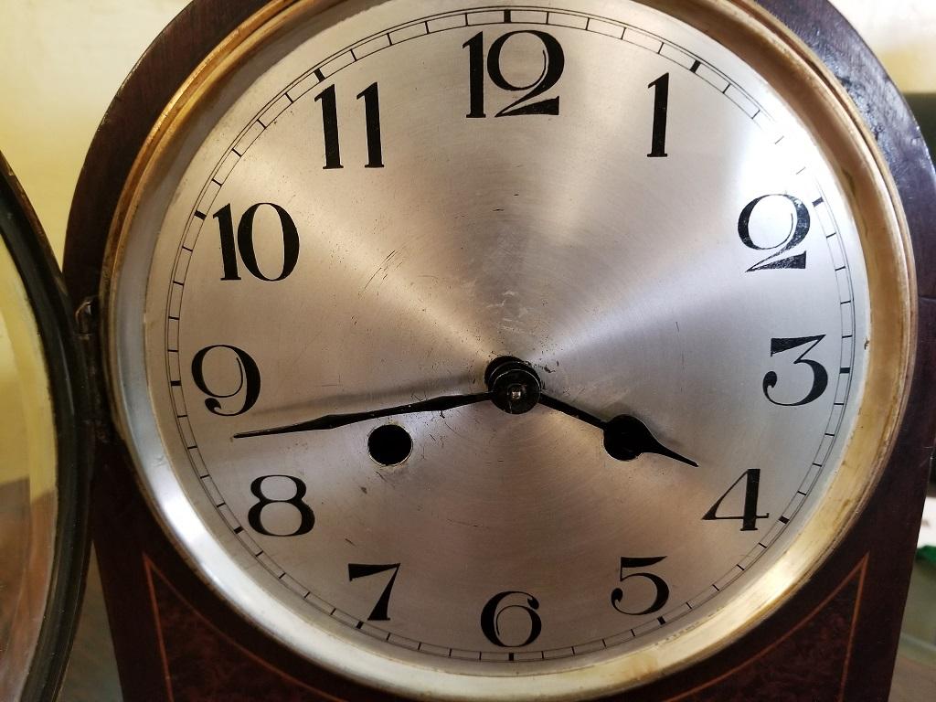 Early 20th Century British 8 Day Movement Mantel Clock 3