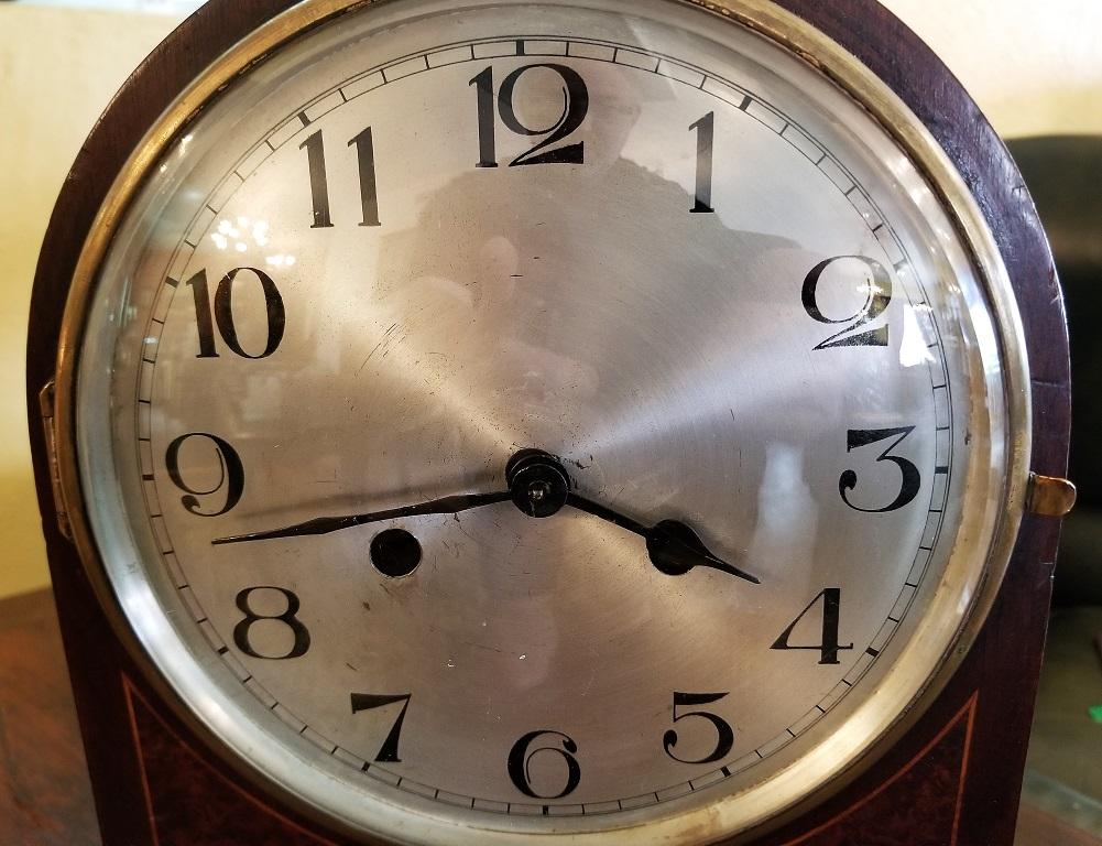 Early 20th Century British 8 Day Movement Mantel Clock 1