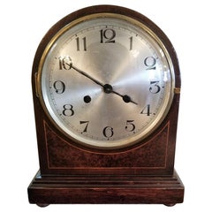 Antique Early 20th Century British 8 Day Movement Mantel Clock