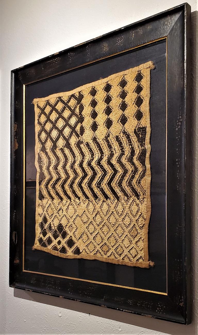 Tribal Early 20th Century Congolese Kuba Framed Textile