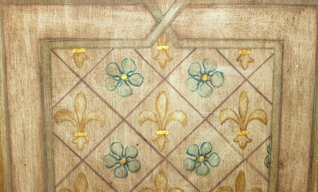 Presentiamo un set unico di pannelli da soffitto o da parete di medie dimensioni dipinti a mano all'inizio degli anni '20 da Nena Claiborne.

Pannelli da soffitto o da parete dipinti a mano in stile Art Nouveau/Déco dalla leggenda dell'Interior