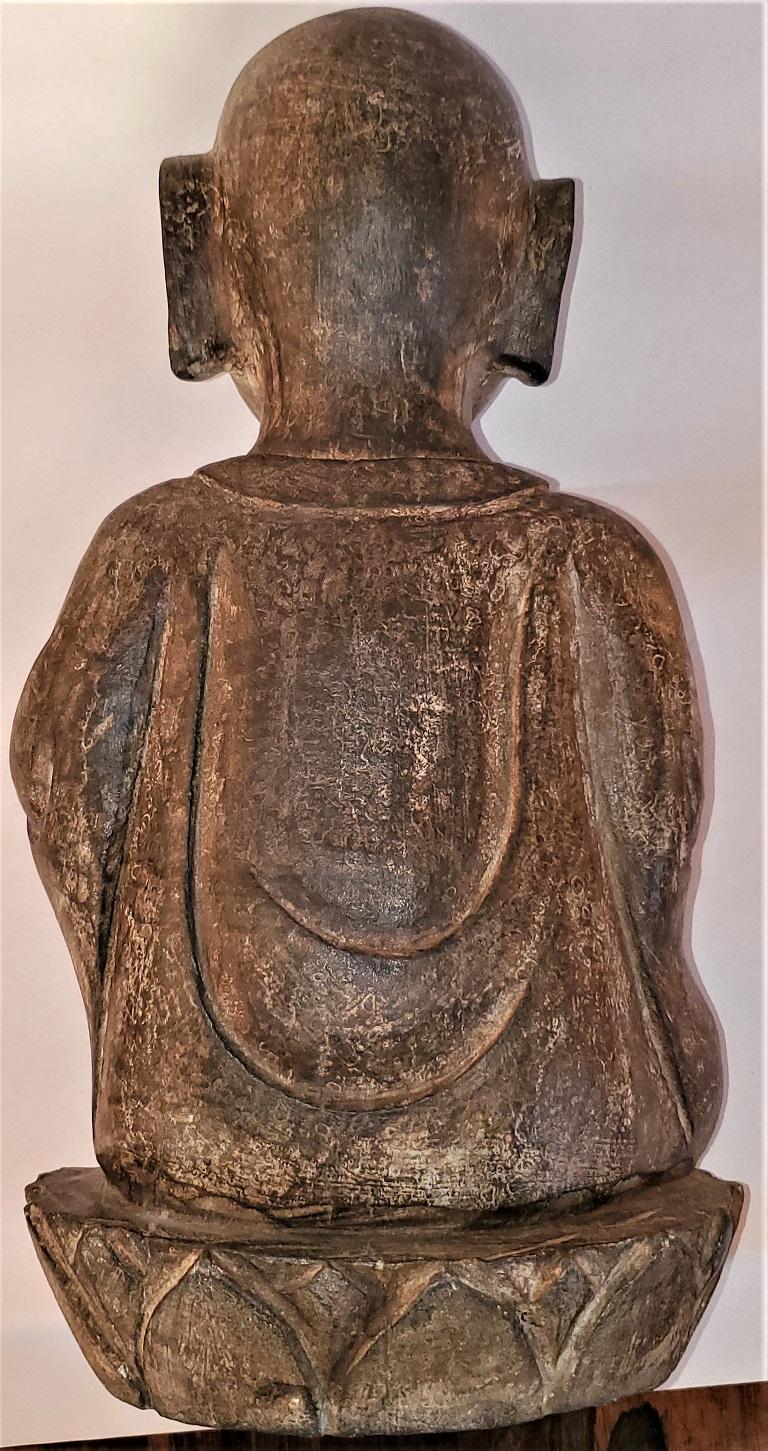 Early 20th Century Japanese Stone Carved Buddha 7
