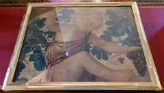 Early 20C Medici Print of Putti Under a Vine