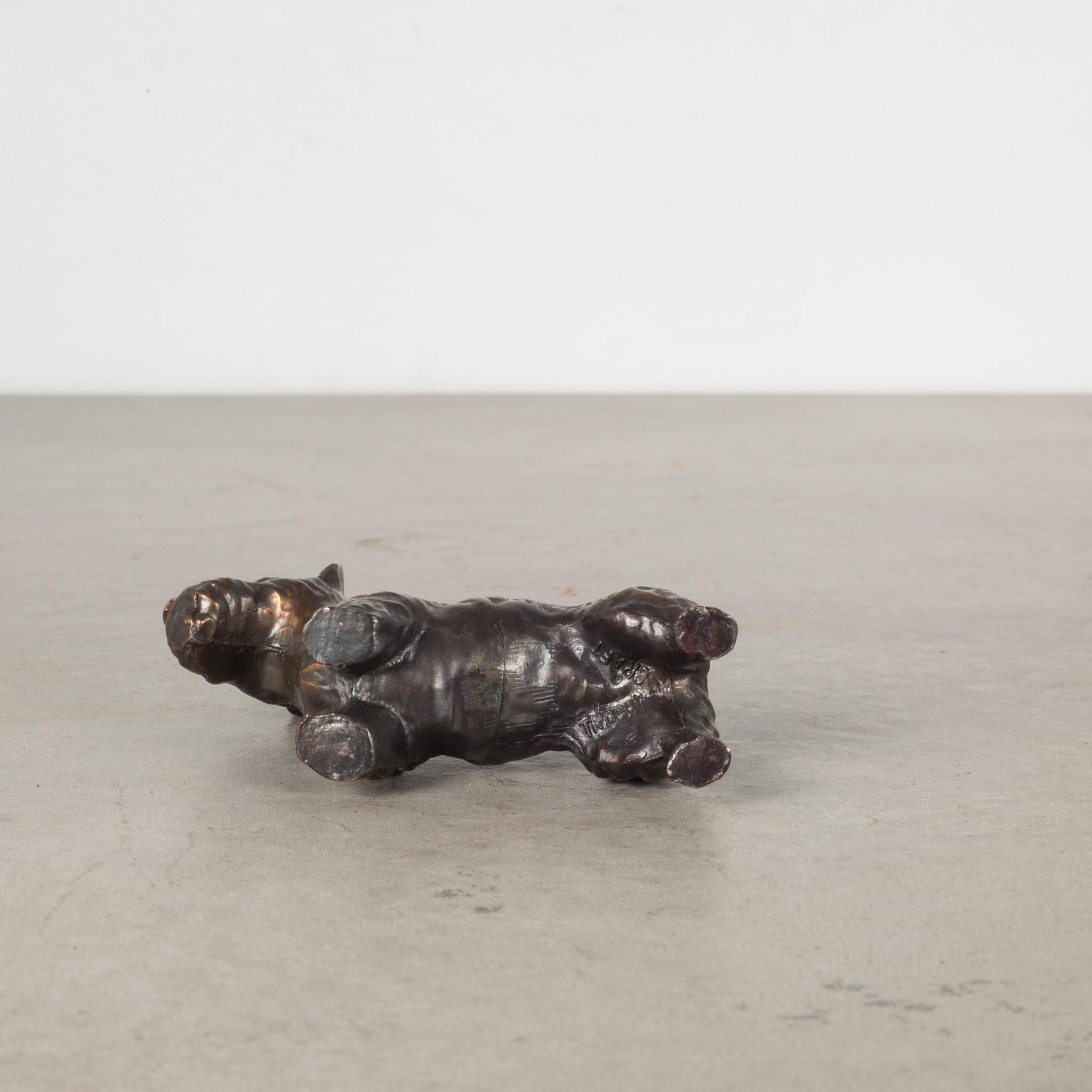 Early 20th Bronze Scotty Dogs by Trophy Craft, circa 1940s 1