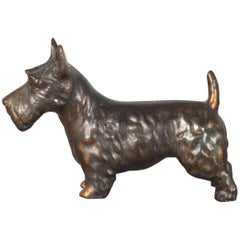 Early 20th Bronze Scotty Dogs by Trophy Craft, circa 1940s