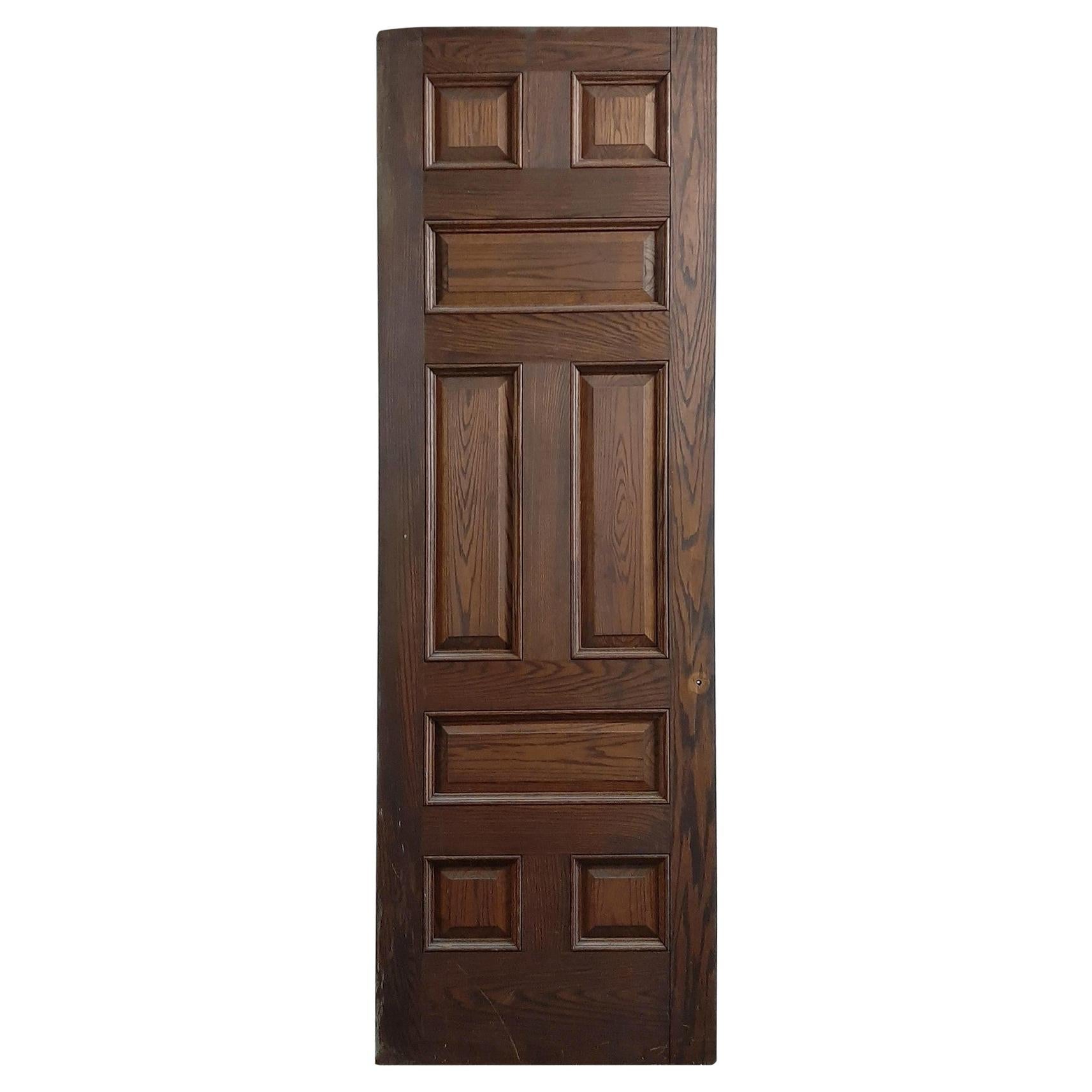 Early 20th C 8 Pane Oak Passage Door from NYC