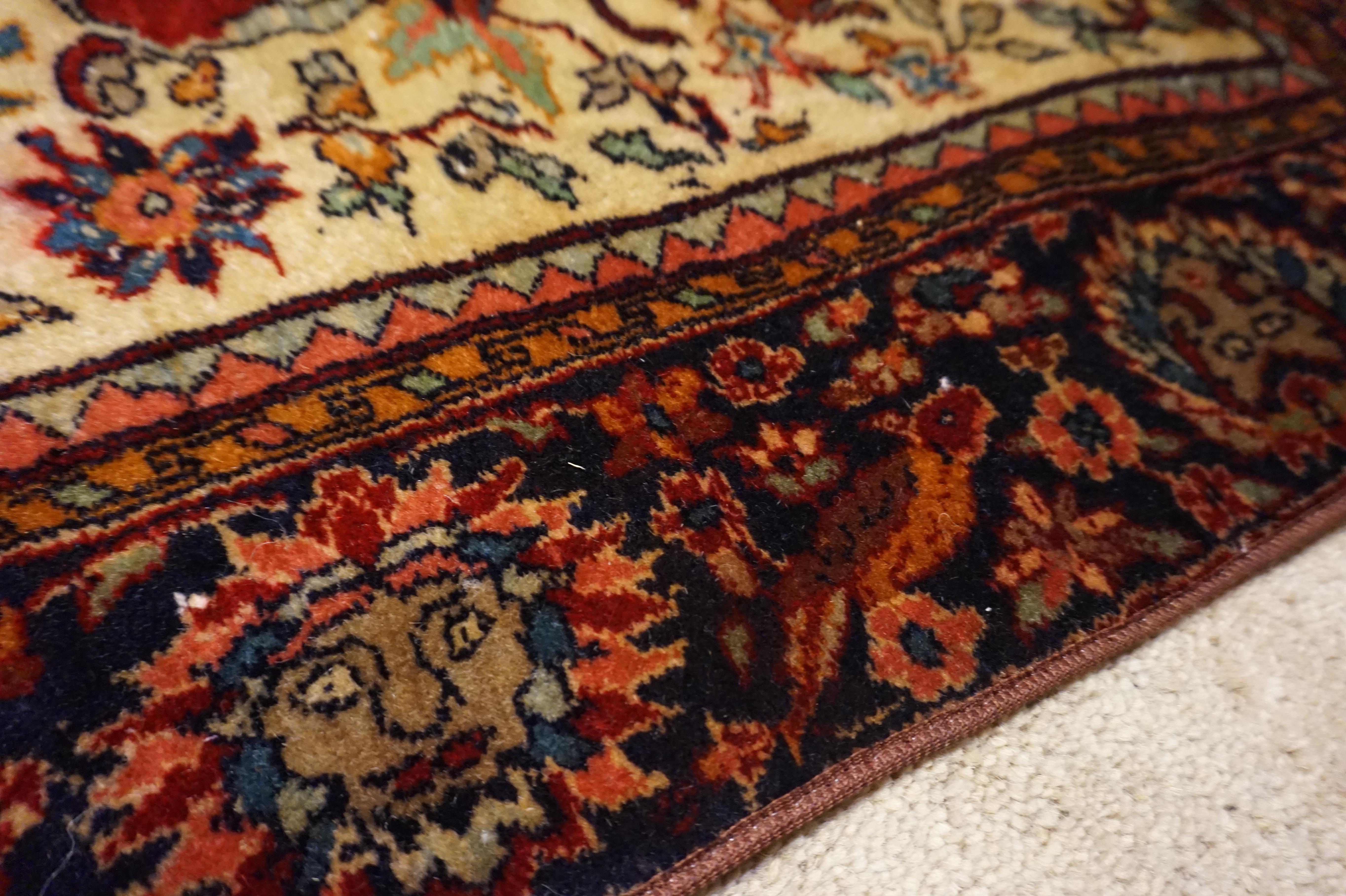19th C. Agra Rug with Maharaja and Hunting Scene Tigers, Elephants Symbolism For Sale 1