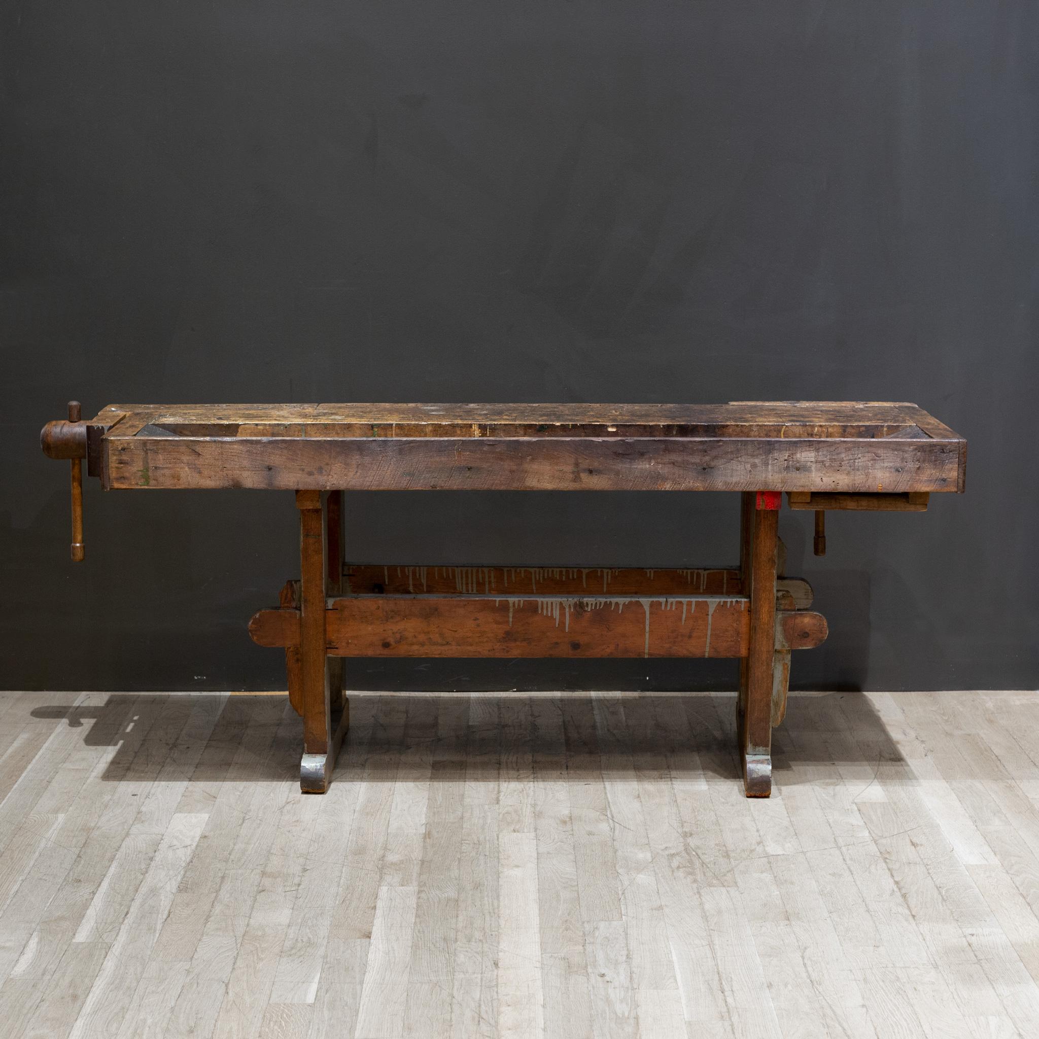 Late 19th c. American Carpenter's Workbench, c.1900 For Sale 3