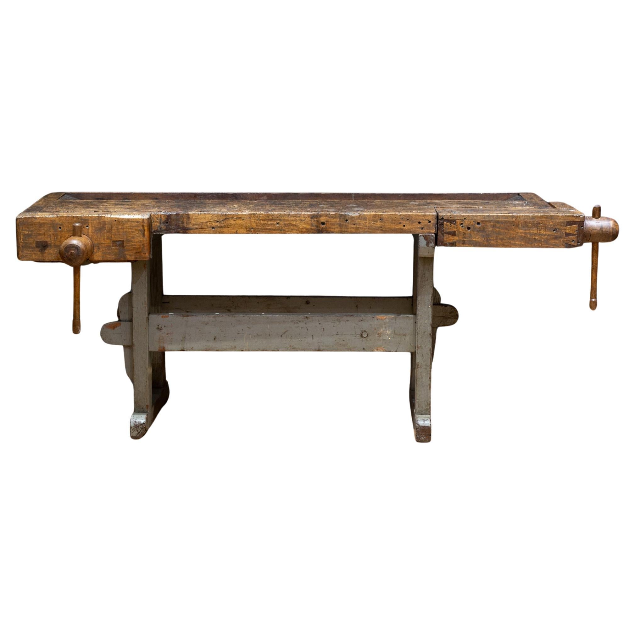 Late 19th c. American Carpenter's Workbench, c.1900 For Sale