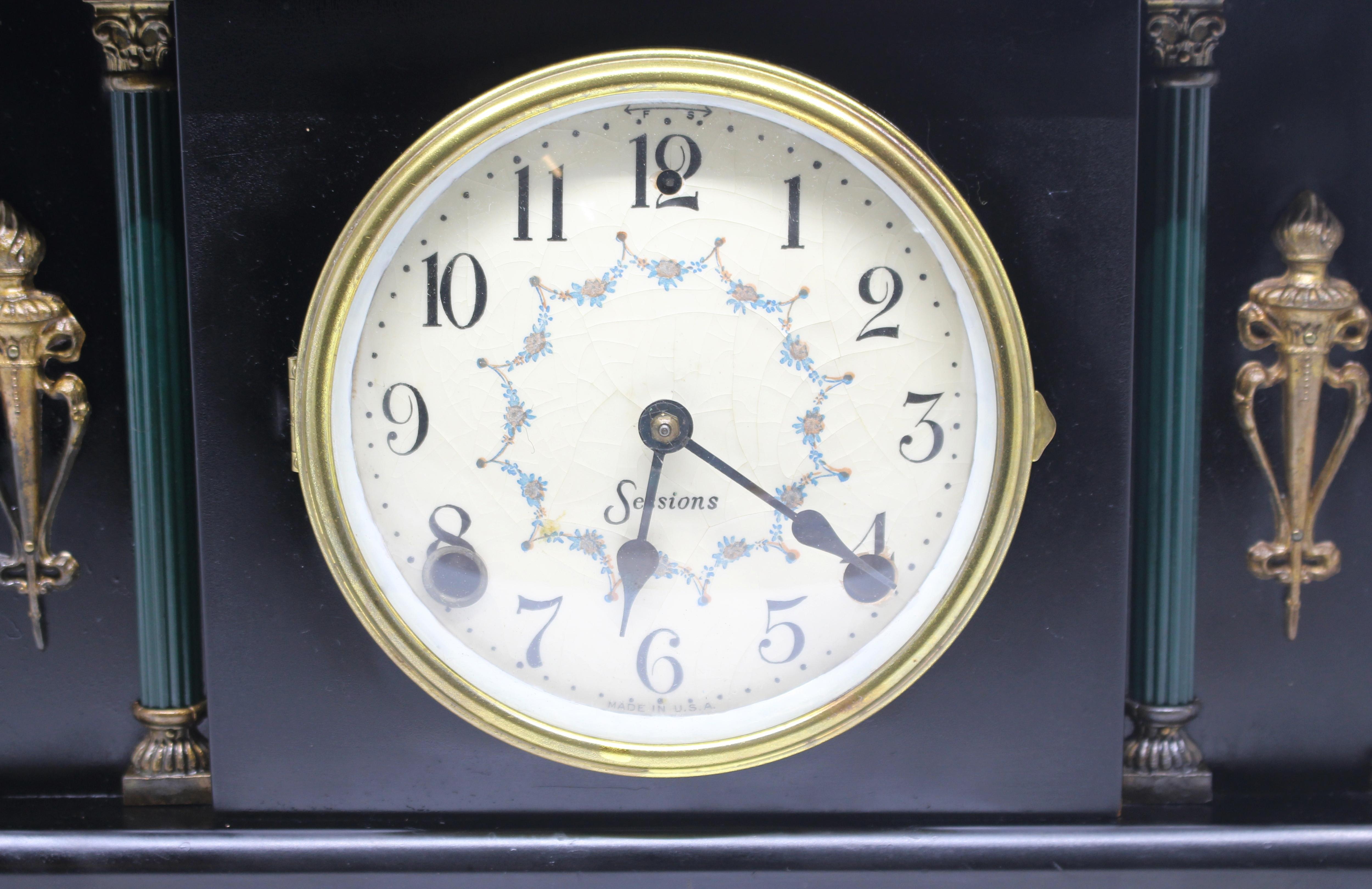 sessions mantle clock