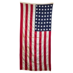 Antique Early 20th C. American Flag with 48 Stars c.1940-1950