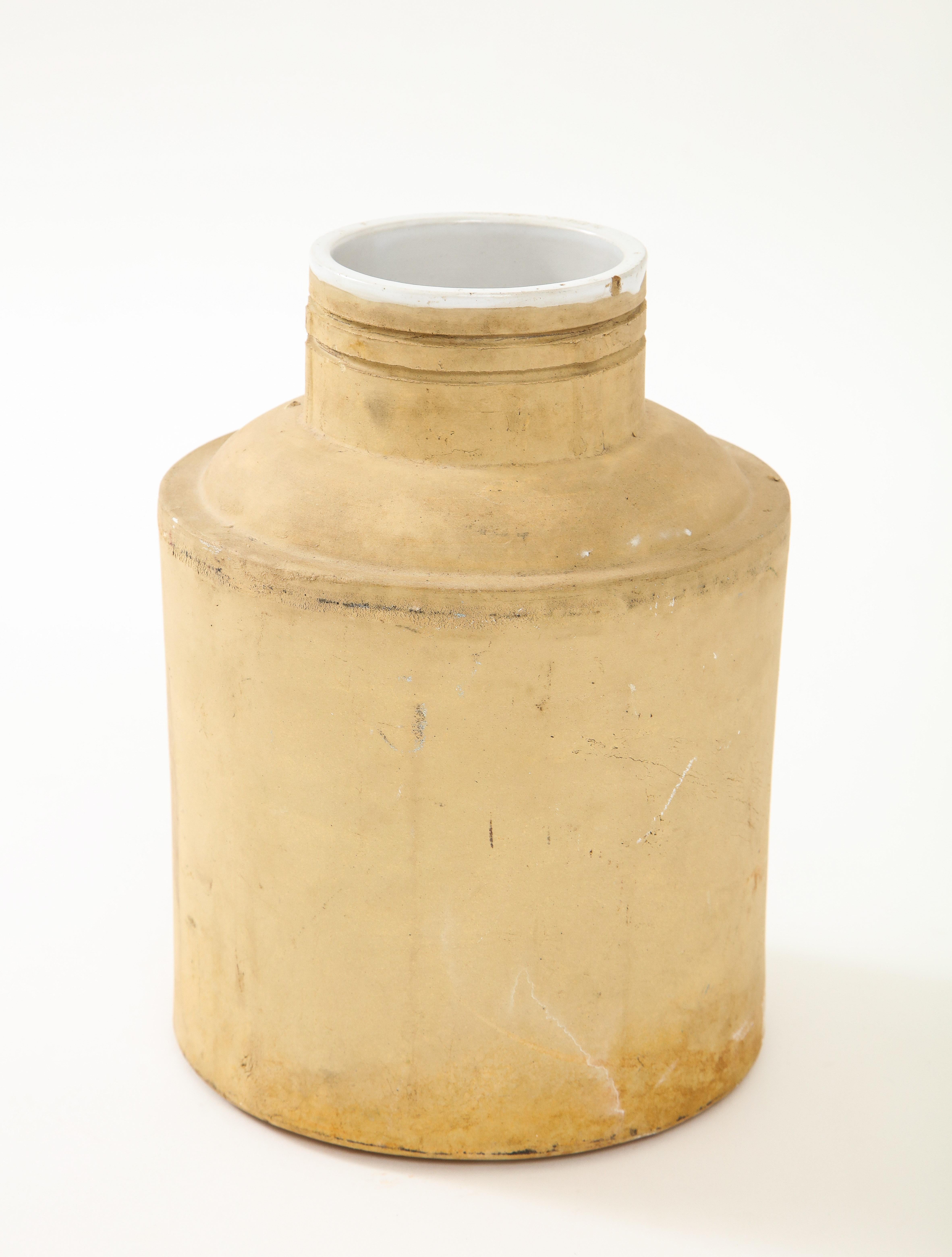 Ceramic Early 20th Century American Interior Glazed Storage Vessel For Sale