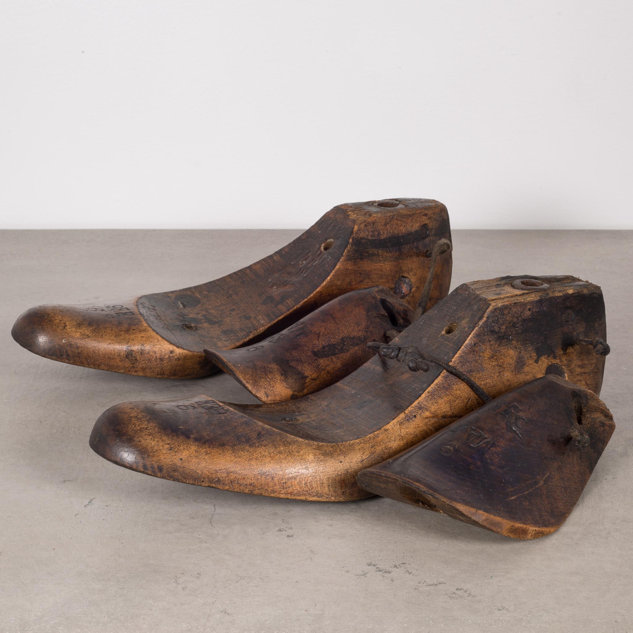 About

This is an original pair of cobbler's wooden shoe last used to make hand crafted shoes for a certain client. The shoe last were kept at the cobbler's shop for custom shoes when the client requested a pair. These shoe last have the client's