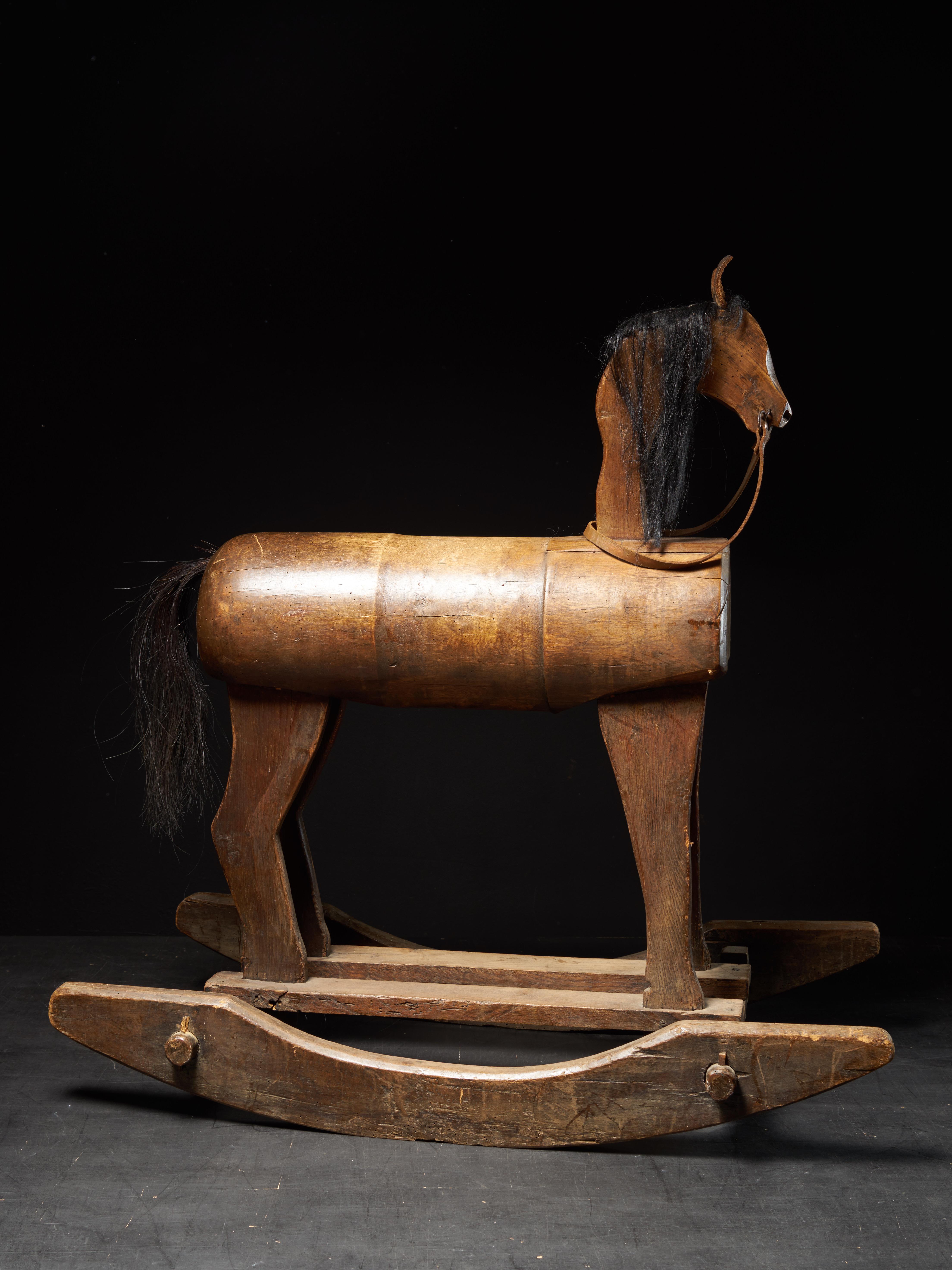 antique wooden rocking horse for sale