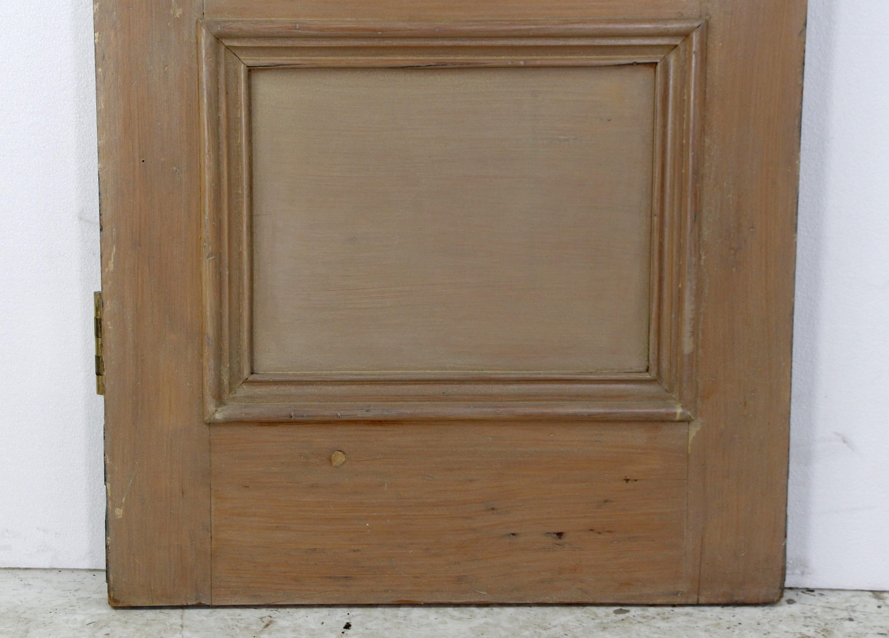American Early 20th Century Arch Wood Door Lead Glass Window For Sale