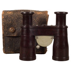 Early 20th C. Bakelite Binoculars and Leather Case, C.1930