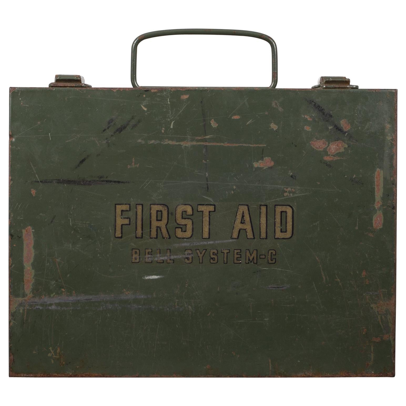 Early 20th c. Bell System C First Aid Kit, circa 1940s