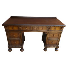 Early 20th C. Berkey and Gay William and Mary Style Vanity Table Desk