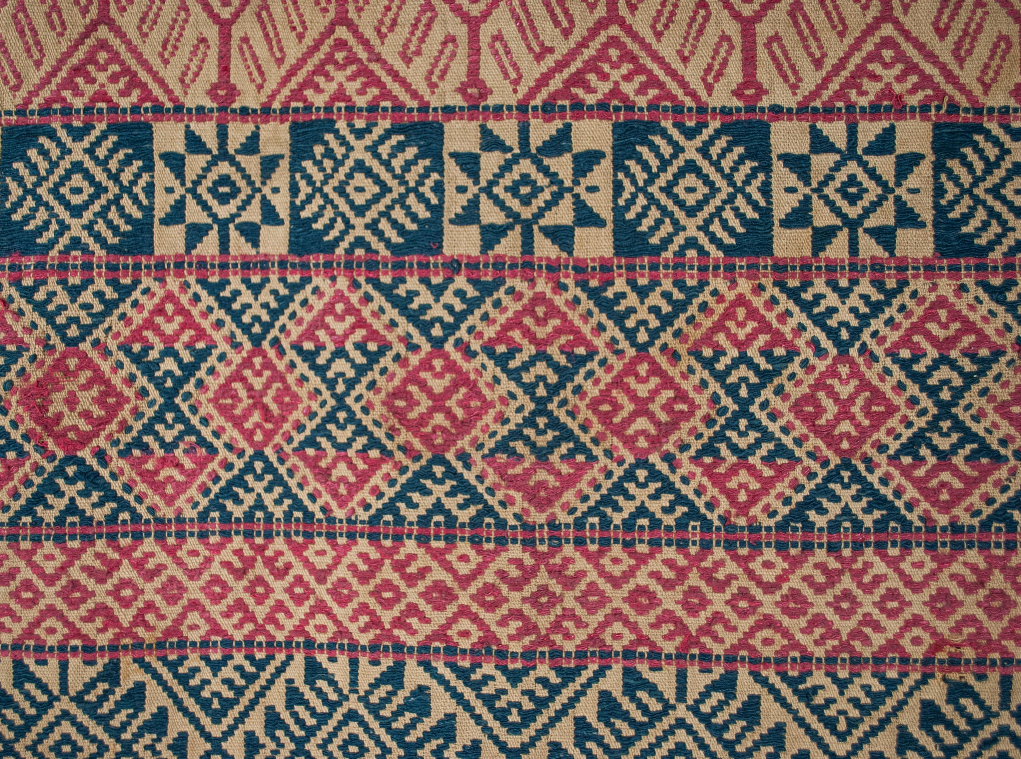 Tribal Early 20th C Bhutanese Ceremonial Cloth / Chagsi Pangkheb