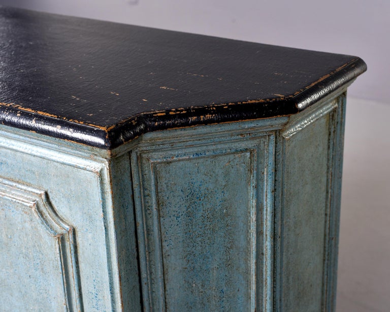 Early 20th C Blue Painted French Cupboard For Sale 5