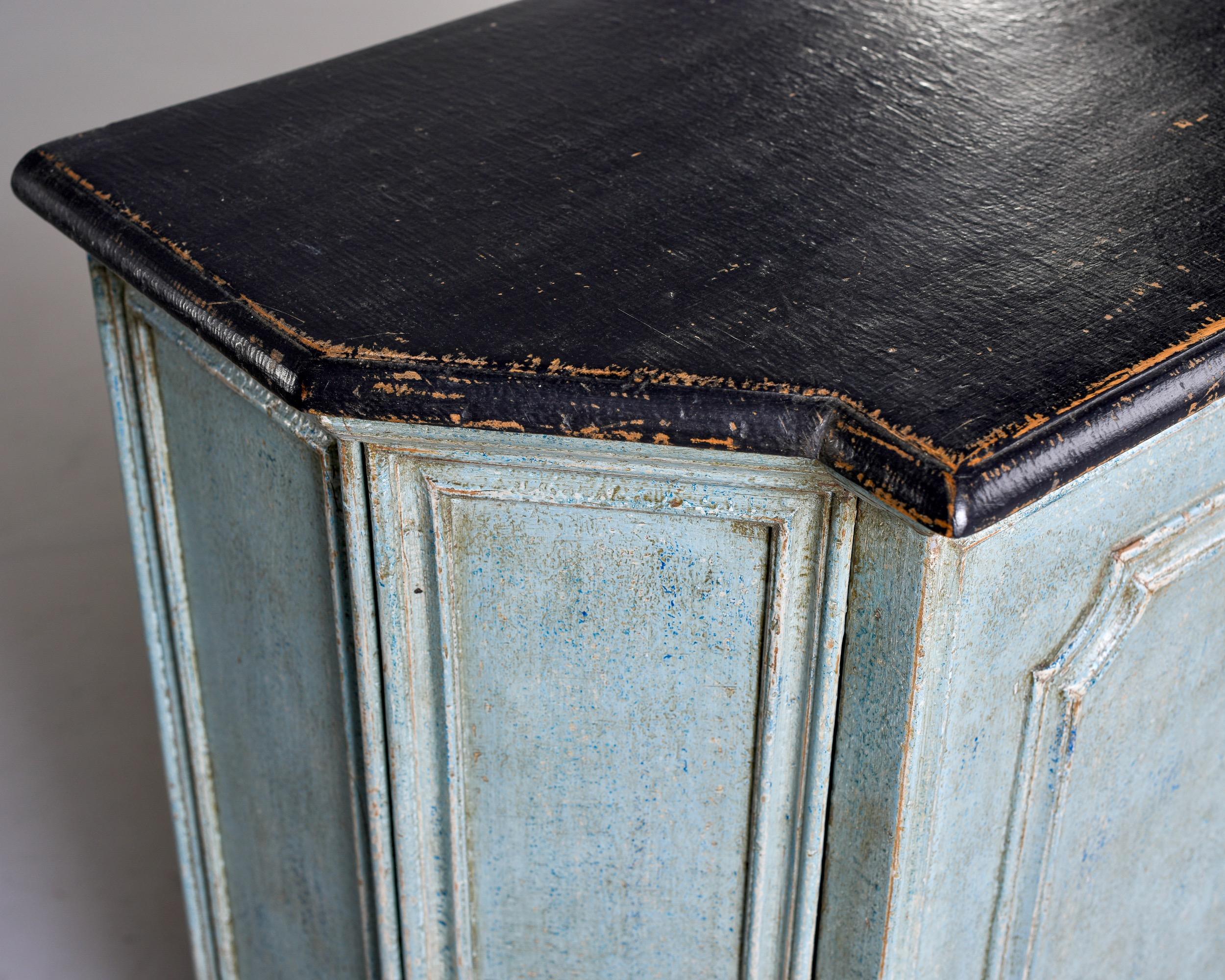 Early 20th C Blue Painted French Cupboard 6