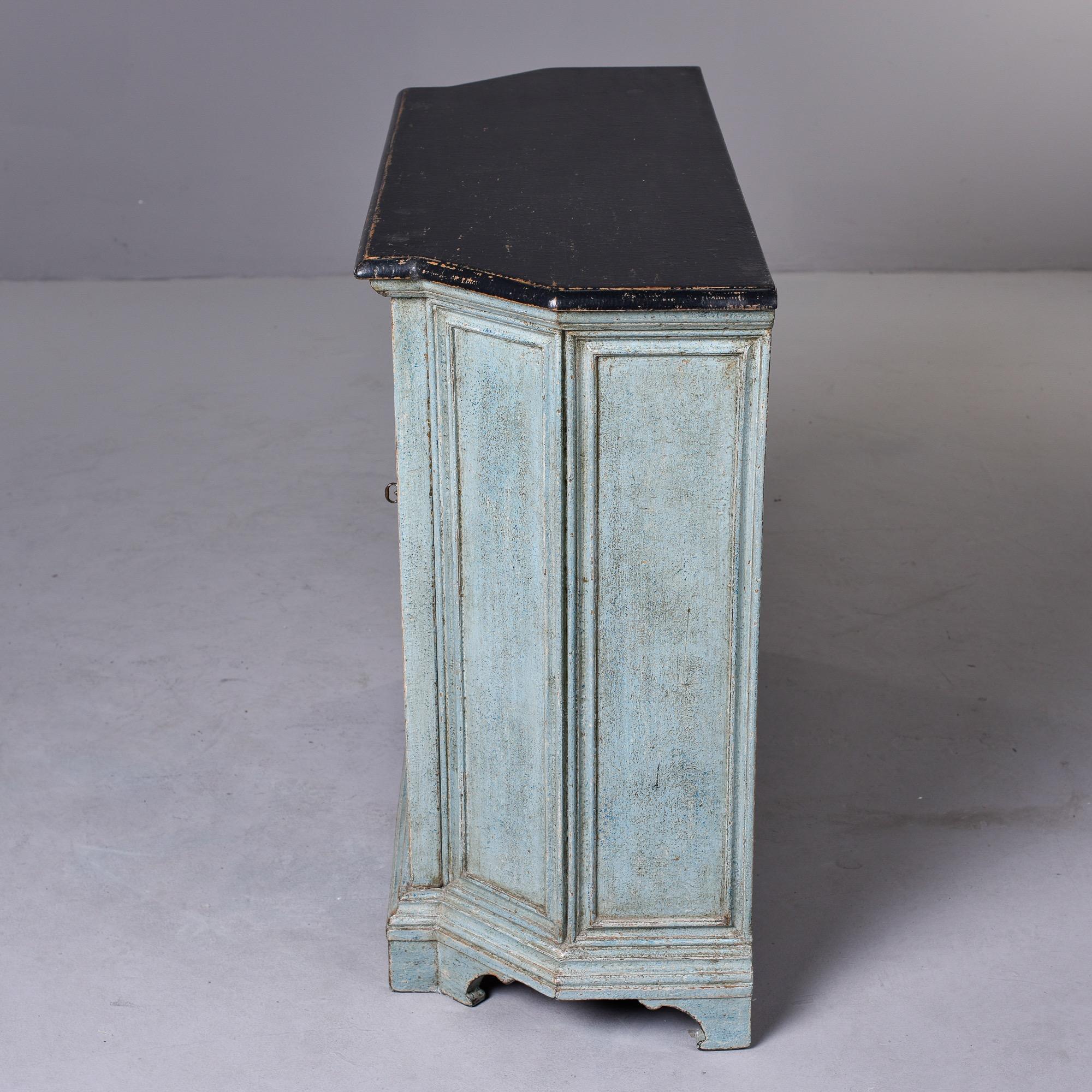 20th Century Early 20th C Blue Painted French Cupboard