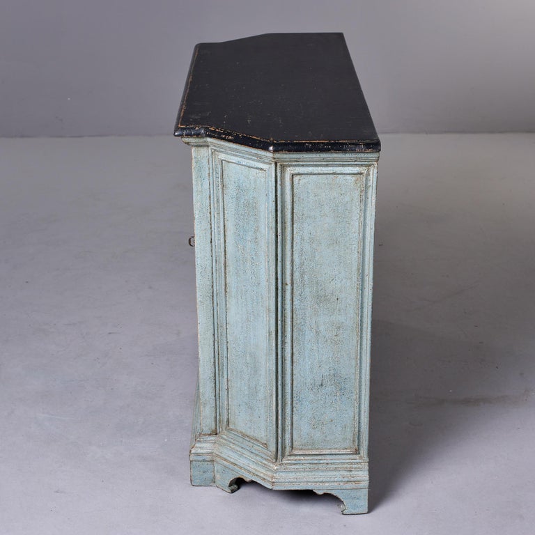20th Century Early 20th C Blue Painted French Cupboard For Sale