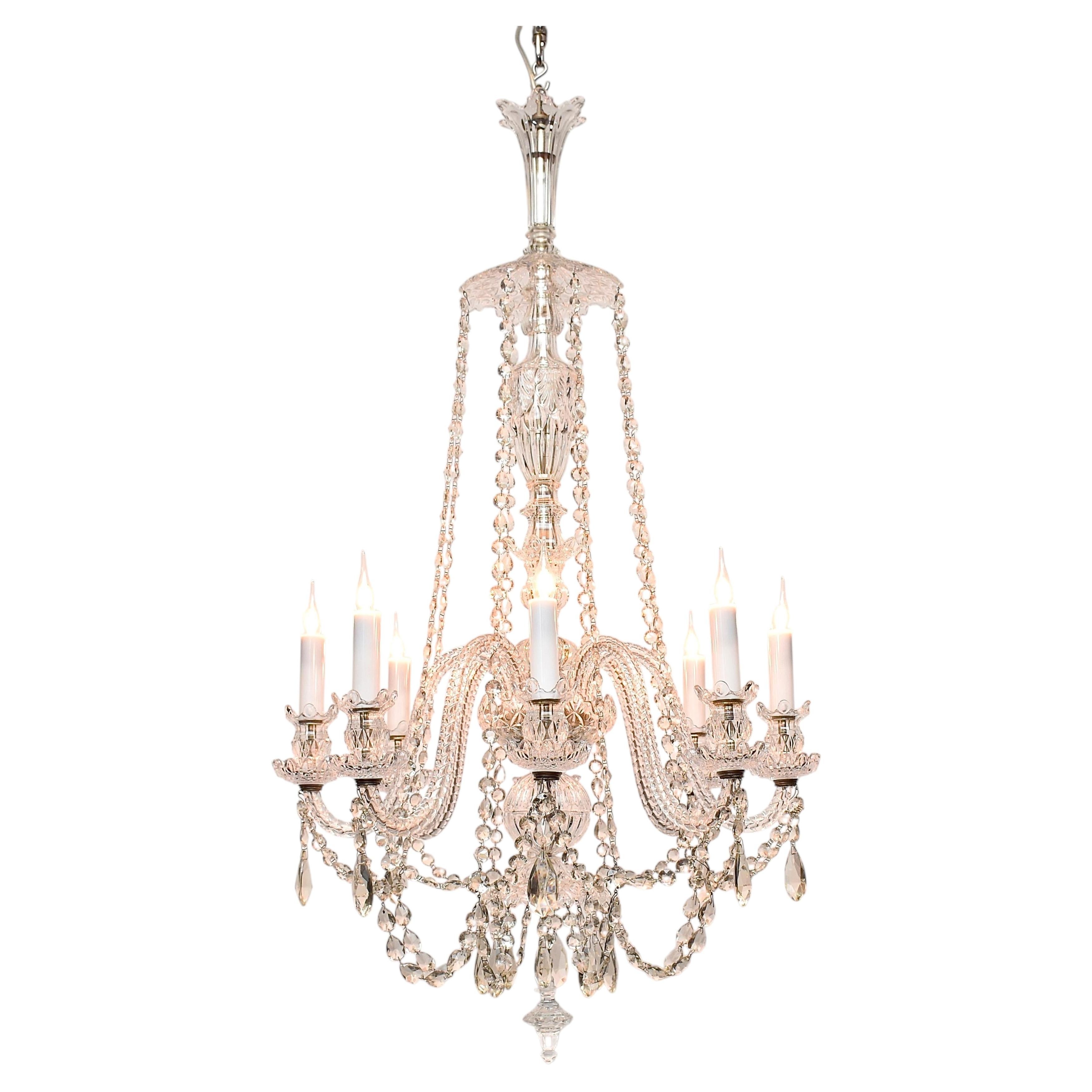 Early 20th c. Bohemian crystal chandelier