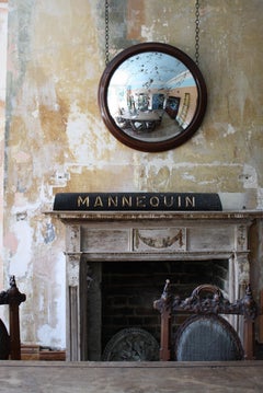 Early 20th C Brixham Trawler 'Mannequin' Stern Board Sign Naval Maritime