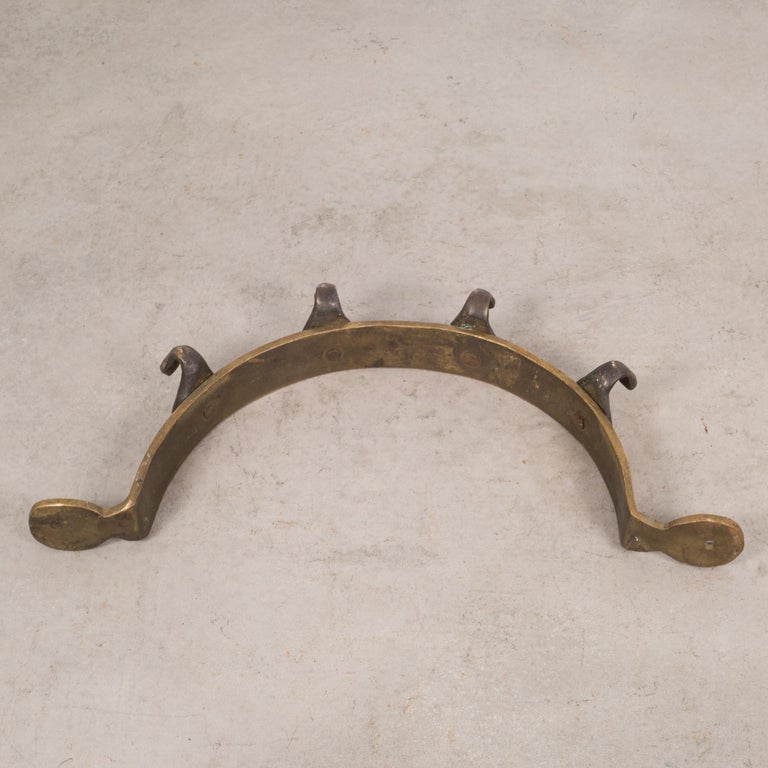 Early 20th c. Bronze and Copper Half Circle Pot Rack c.19001940 at 1stDibs
