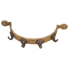 Early 20th c. Bronze and Copper Half Circle Pot Rack c.1900-1940