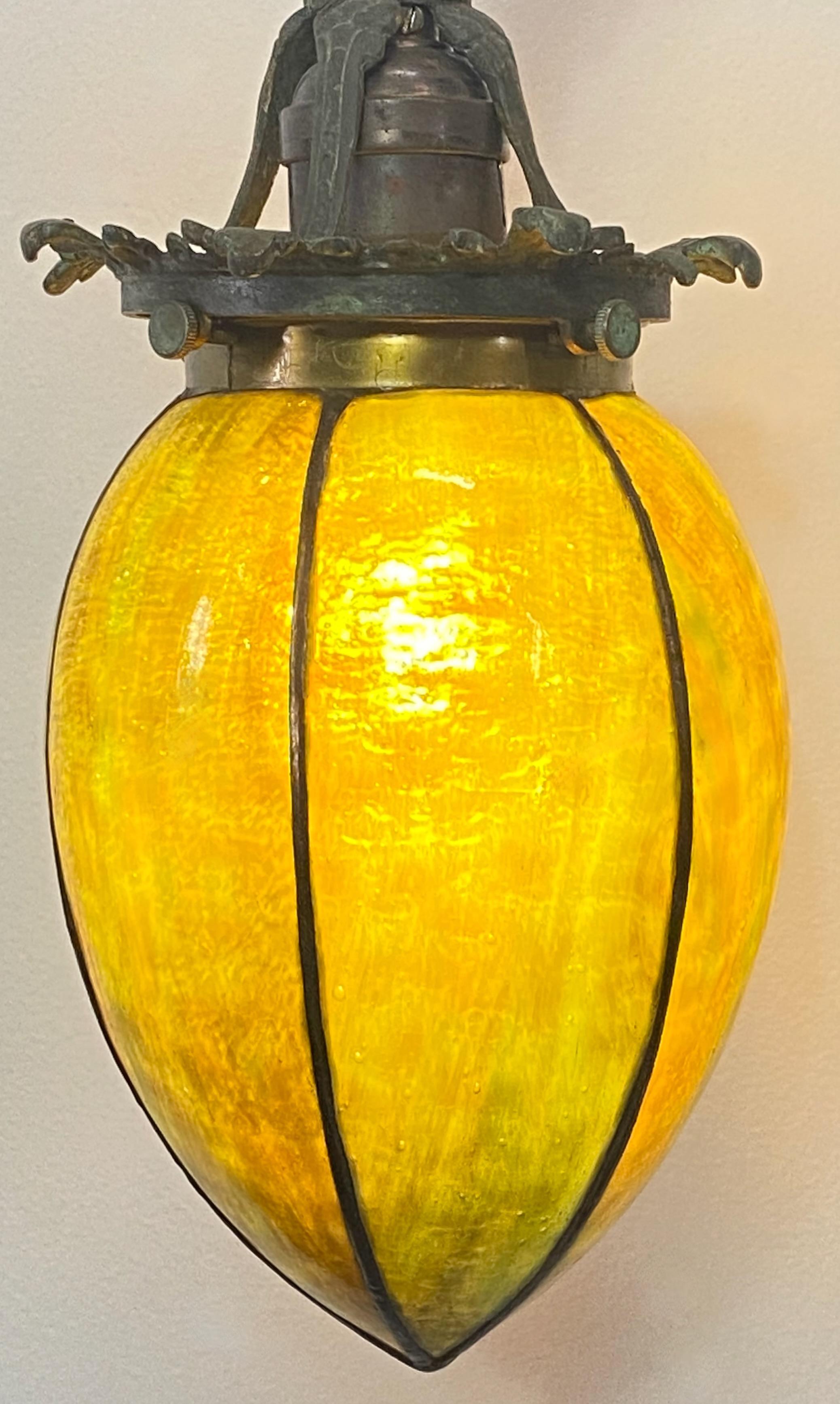 Lampe de table ou de bureau Art nouveau en bronze du début du XXe siècle avec abat-jour Handel en vente 2