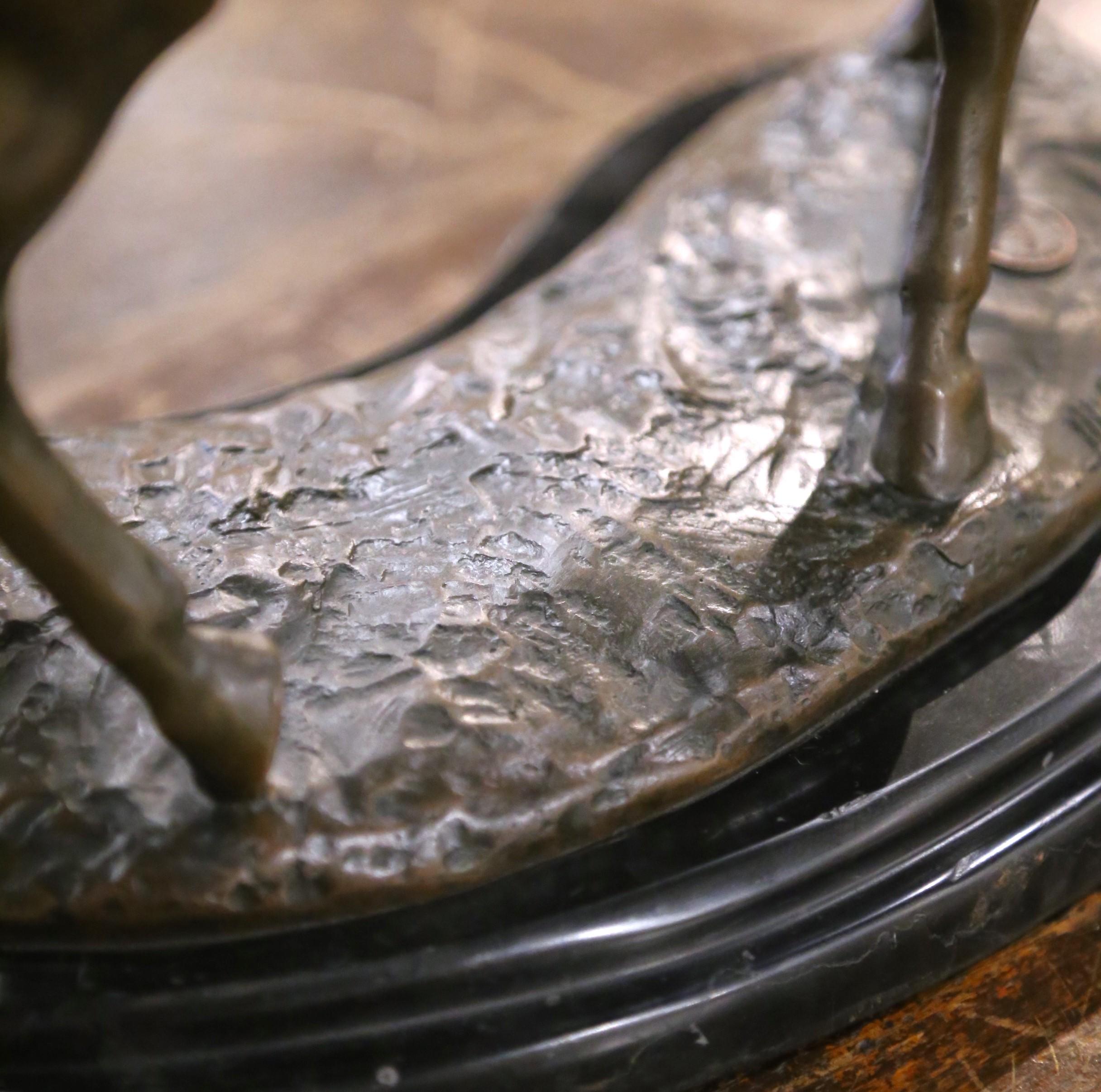 Scultura di cavallo in bronzo dei primi anni del XX secolo firmata B. B. J. B. Paris Foundry Stamp in vendita 1