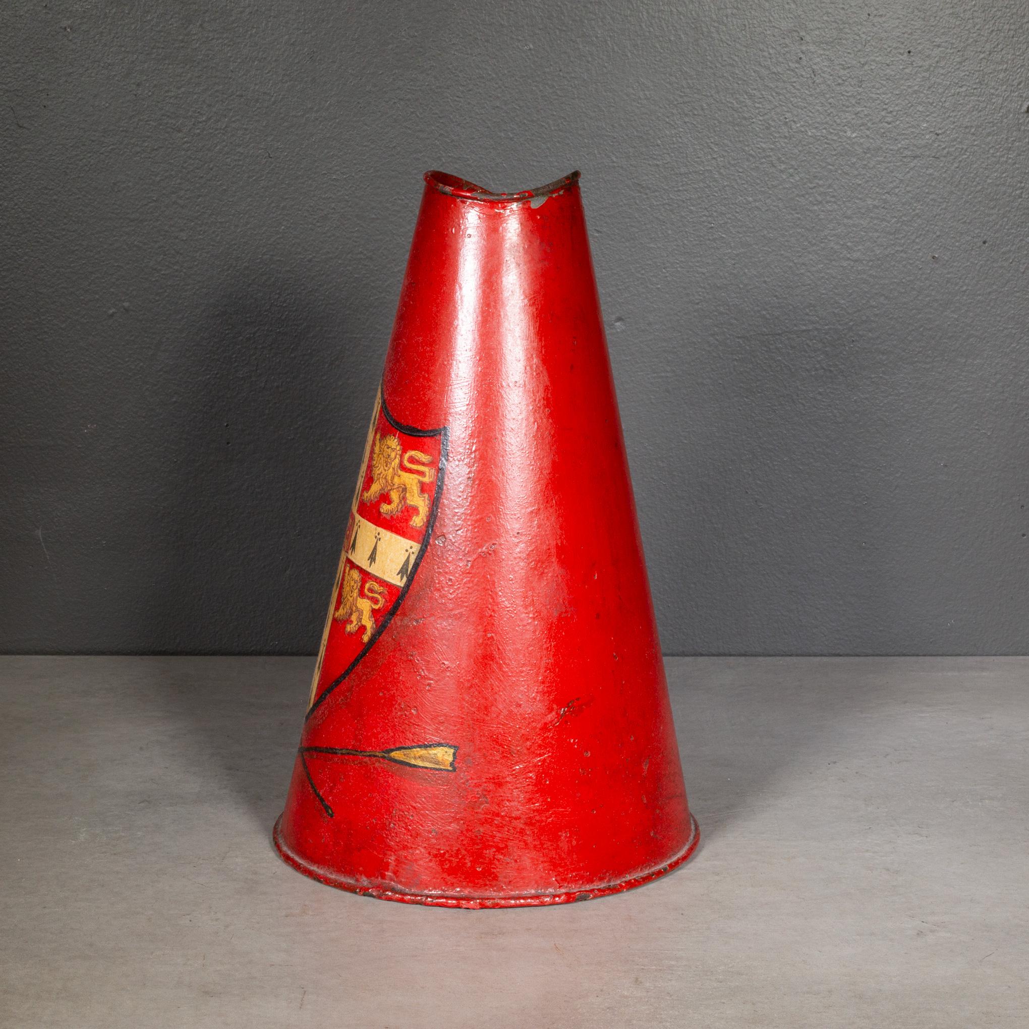 Hand-Painted Early 20th c. Cambridge University Rowing Megaphone