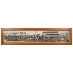 Antique Early 20th Century "Camp Tanforan, The Grizzlies" Panoramic Photo, circa 1917