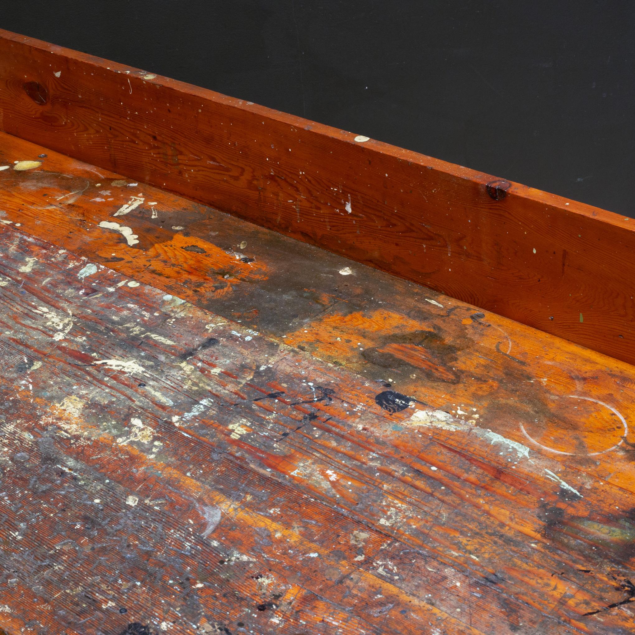 Early 20th c. Carpenter's Workbench with Drawers c.1930-1940 6
