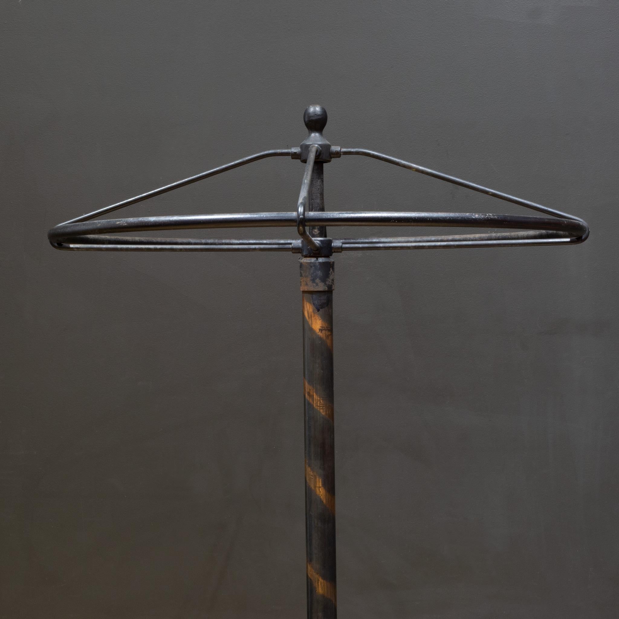 ABOUT

Contact us for more shipping options: S16 Home San Francisco. 

An original japanned (copper flashed) cast iron and steel rounder rolling garment/coat rack. Manufacturer embossed on the base.

    CREATOR J.R. Palmenberg's & Sons New York.
  