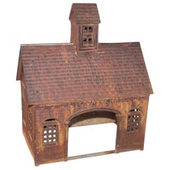 Granja en miniatura de hierro fundido de principios del siglo XX