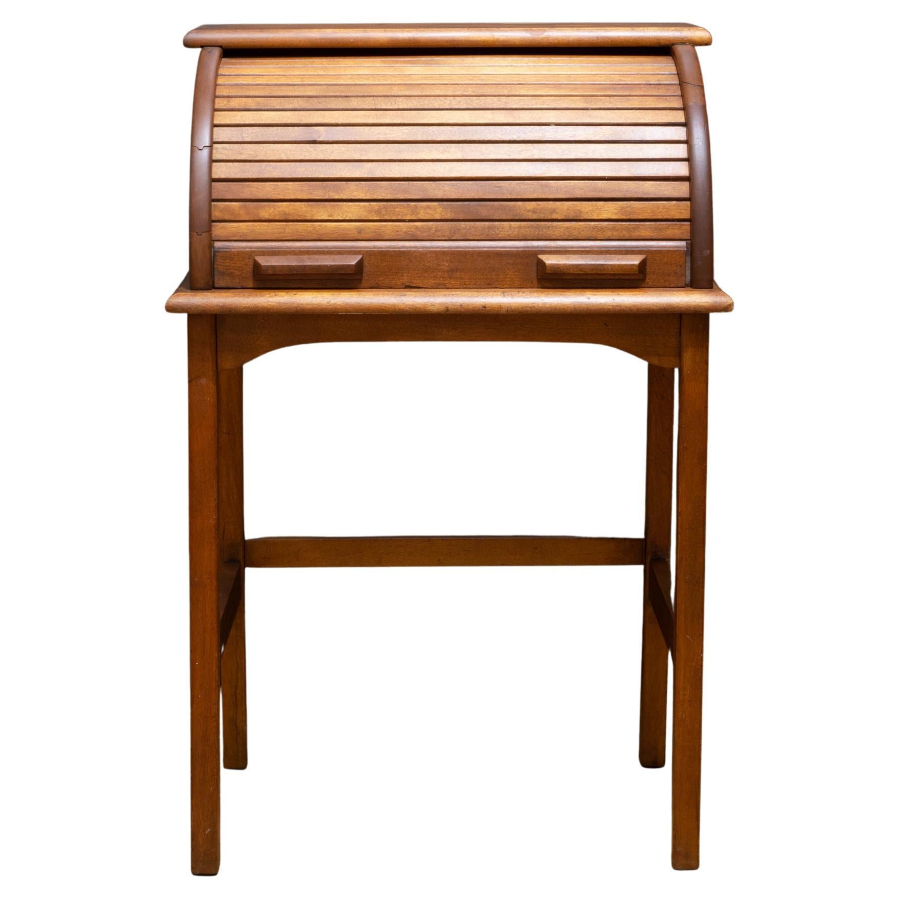 20th Century Vintage Maple Childs School Desk and Chair Writing Table