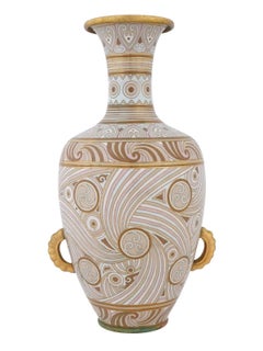 Early 20th c Chinese cloisonné enamel vase