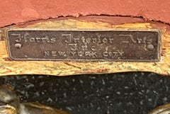 Early 20th-C. Chippendale Style Carved Giltwood Mirrors with Palms, Pair