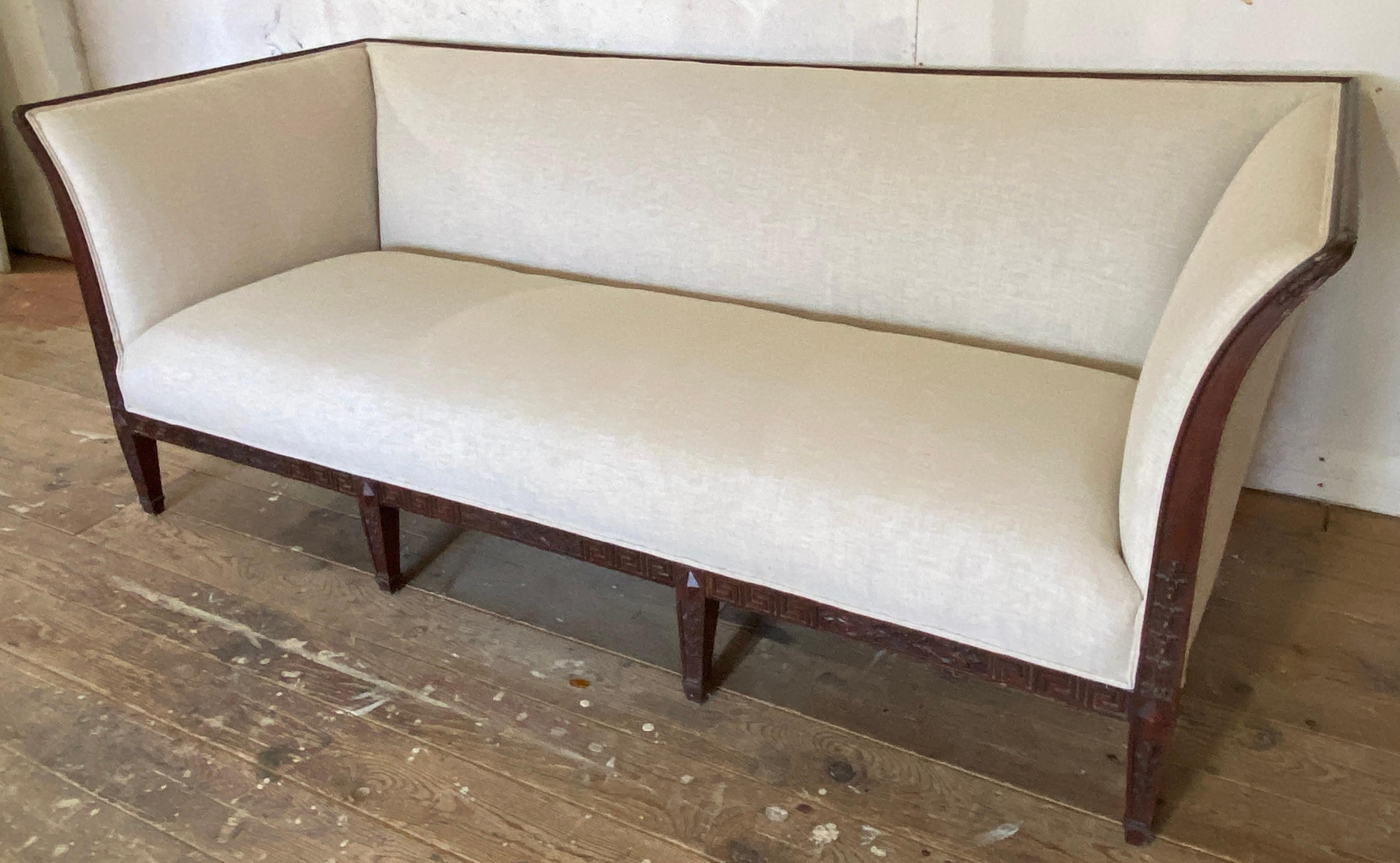 Early 20th C. Chippendale Style Sofa For Sale 5