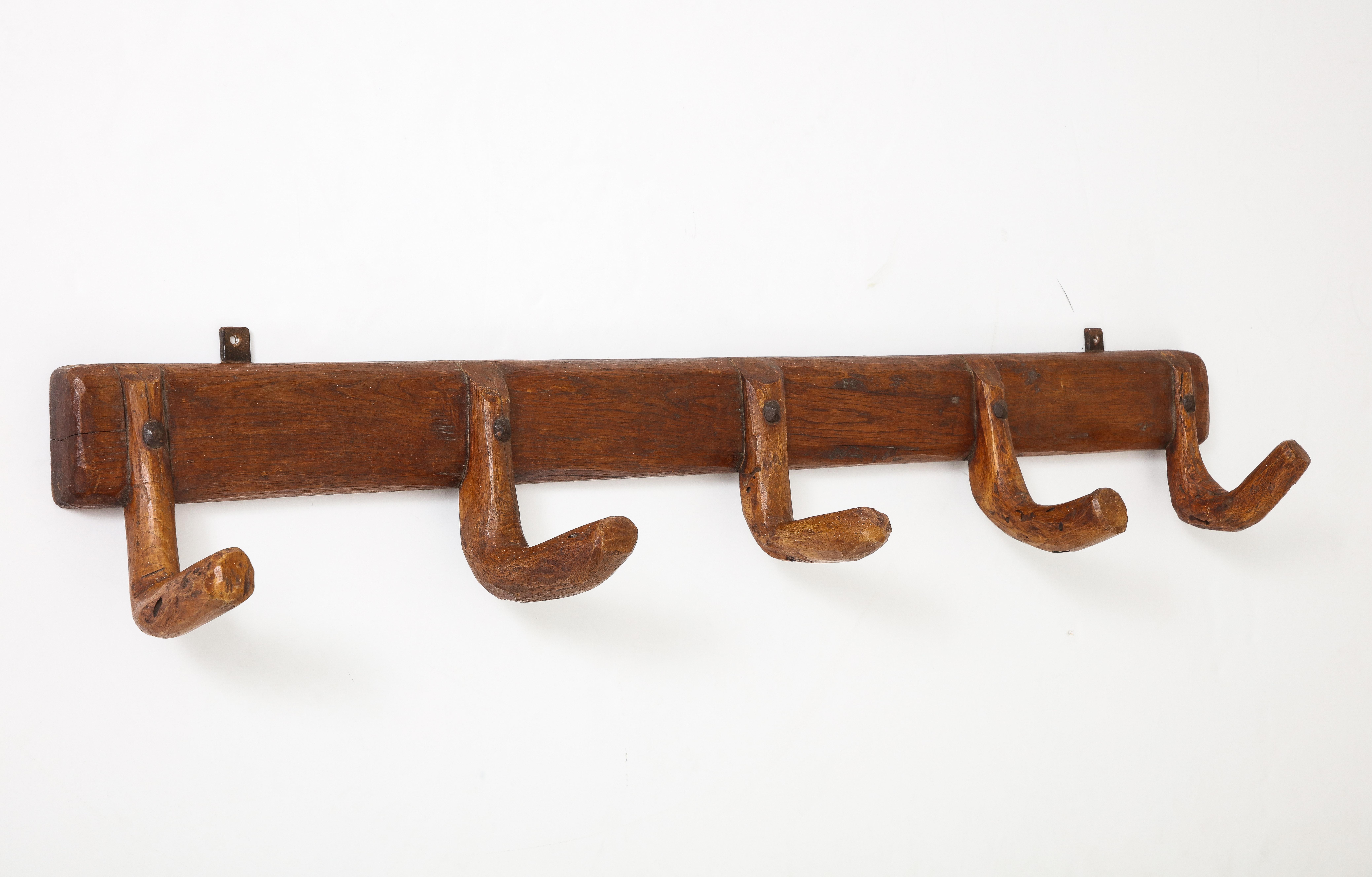 Early 20th C. Coat Rack from the Pyrenees Mountains, France In Good Condition For Sale In Brooklyn, NY