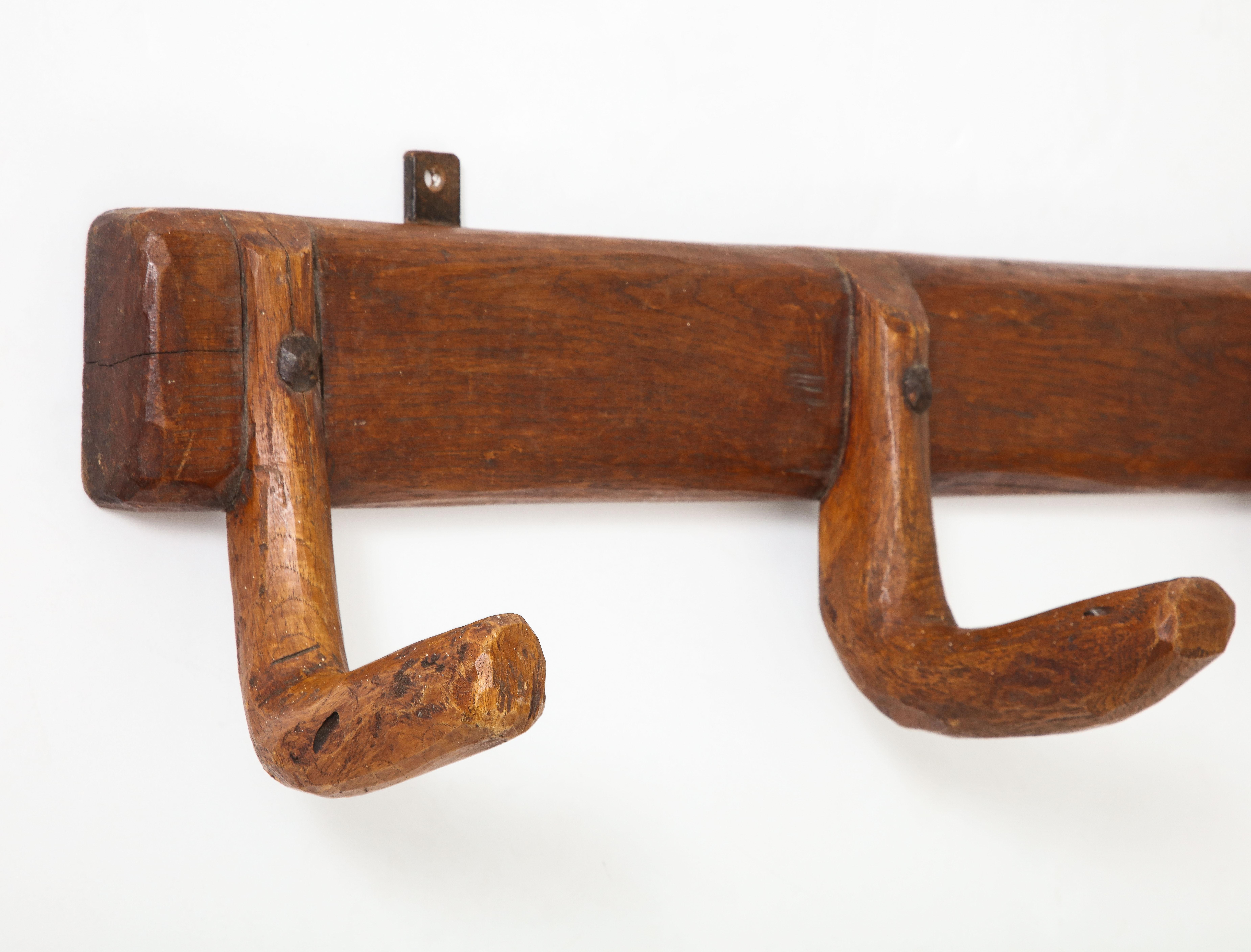 Wood Early 20th C. Coat Rack from the Pyrenees Mountains, France For Sale
