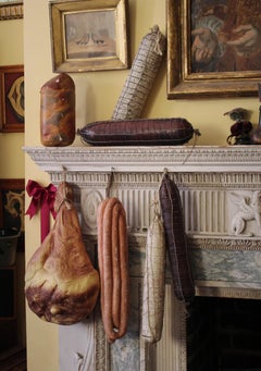 Colección de principios del siglo XX Carnicería italiana Carniceros Tienda de comercio Expositor Arte popular