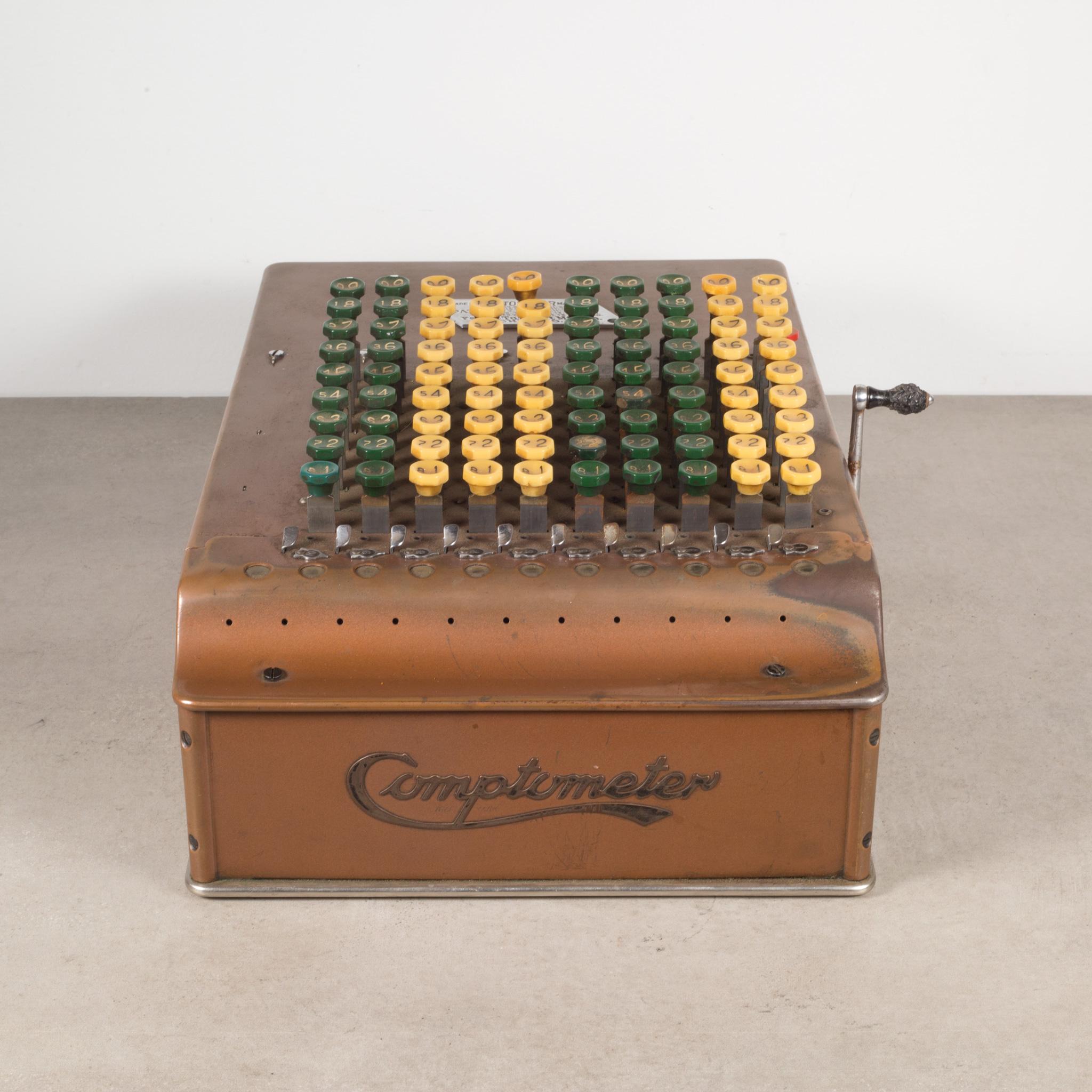 Industrial Early 20th C. Copper and Bakelite Adding Machine c.1904-1922  (FREE SHIPPING) For Sale