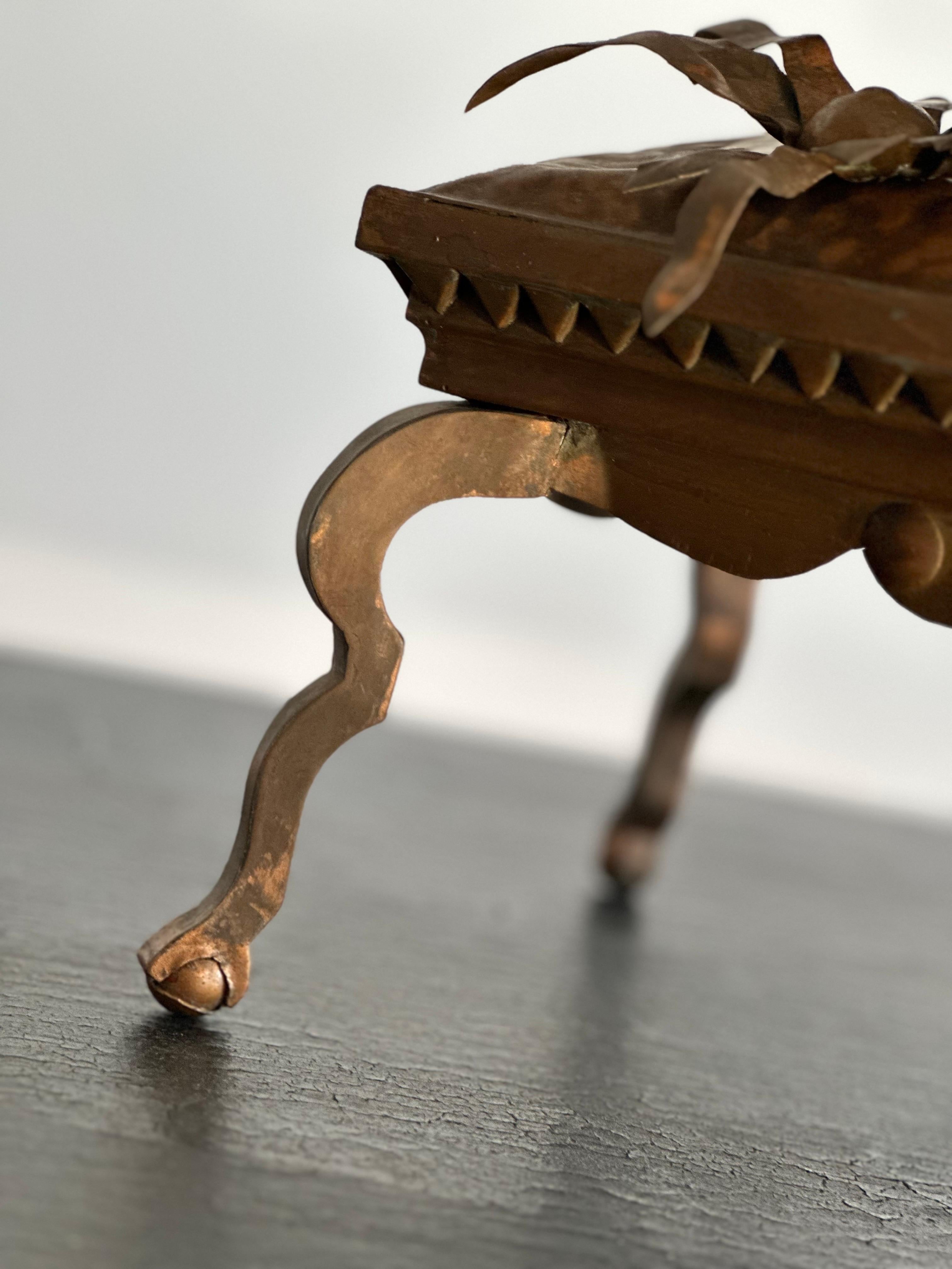 Dinosaurier-Diorama aus Kupfer aus dem frühen 20.  im Angebot 10