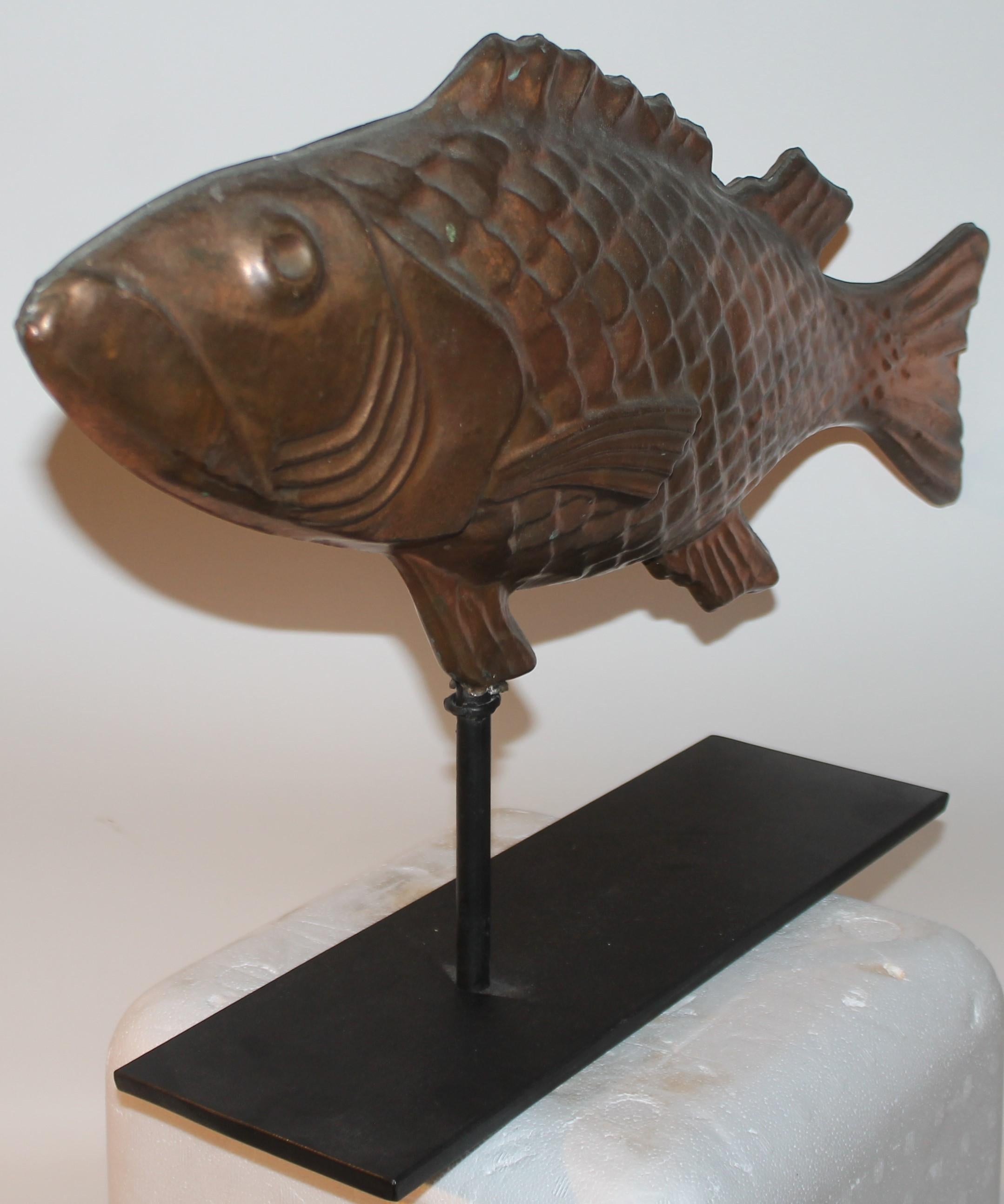 Adirondack Early 20th C Copper Fish Weathervane For Sale