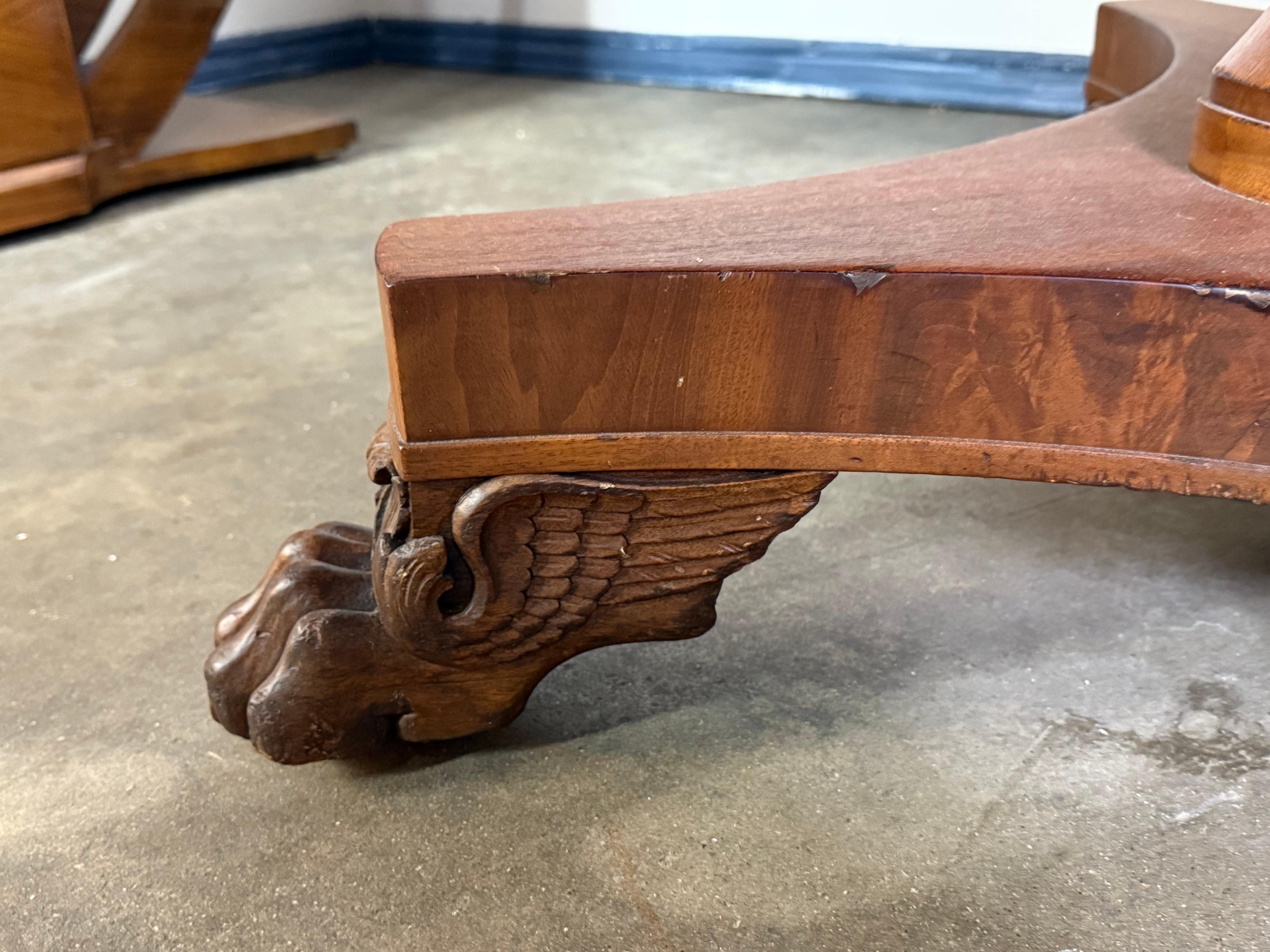 Early 20th C. Davenport Pedestal Table For Sale 5