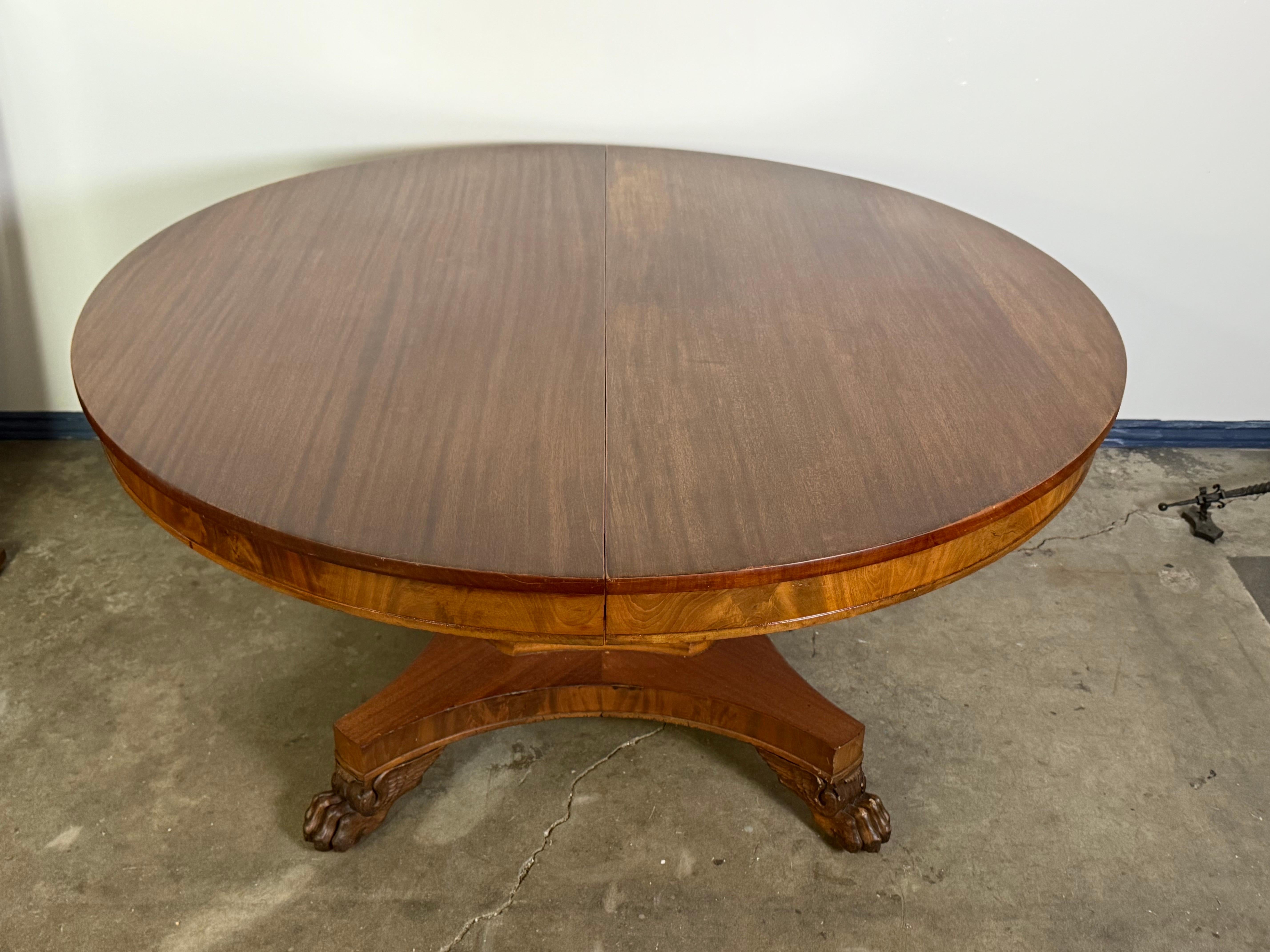 Empire Revival Early 20th C. Davenport Pedestal Table For Sale